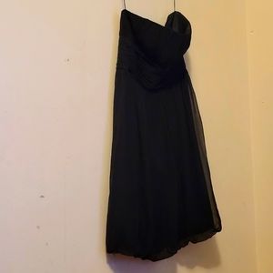 (B) Black Silk Dress